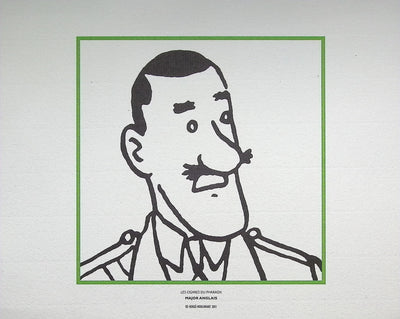 HERGÉ : TINTIN Les Cigares du Pharaon, 3 Lithographies Ex Libris