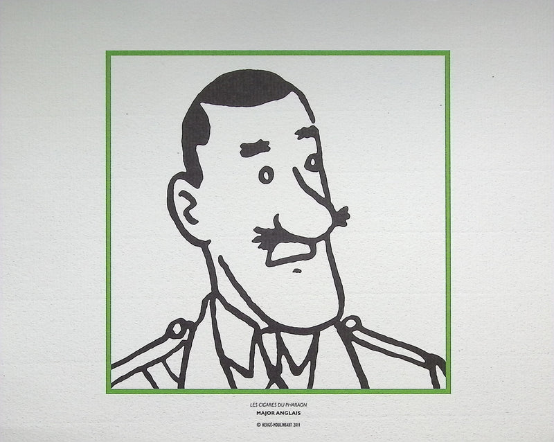 HERGÉ : TINTIN Les Cigares du Pharaon, 3 Lithographies Ex Libris