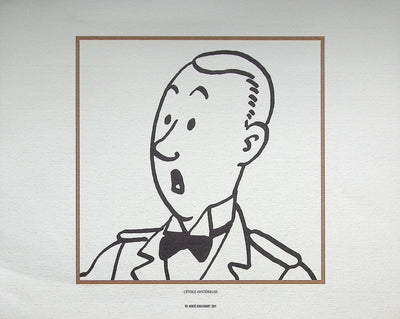 HERGÉ : TINTIN - Les boys , 3 LITHOGRAPHIES Ex Libris