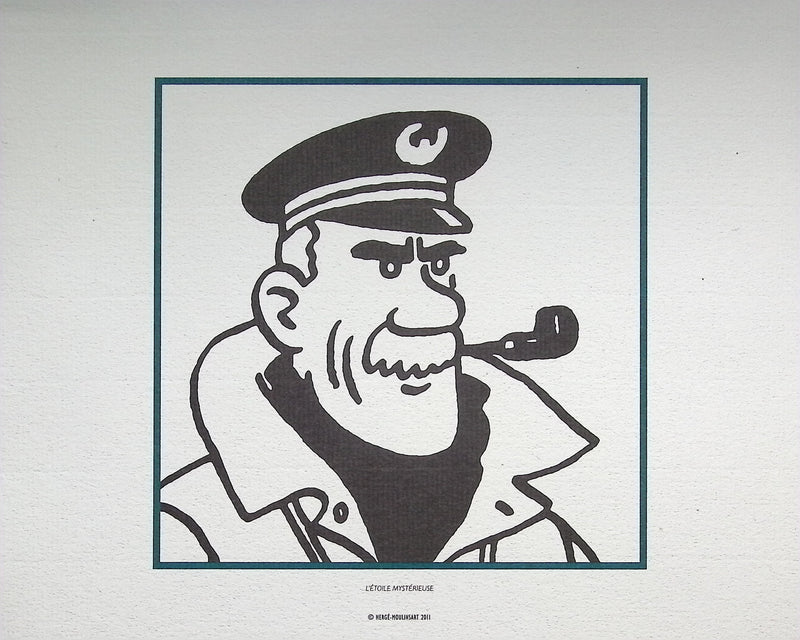 HERGÉ : TINTIN - Les Capitaines, 3 Lithographies Ex Libris