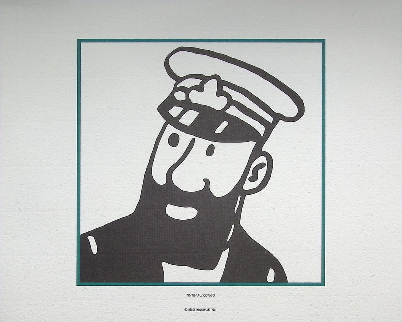 HERGÉ : TINTIN - Les Capitaines, 3 Lithographies Ex Libris