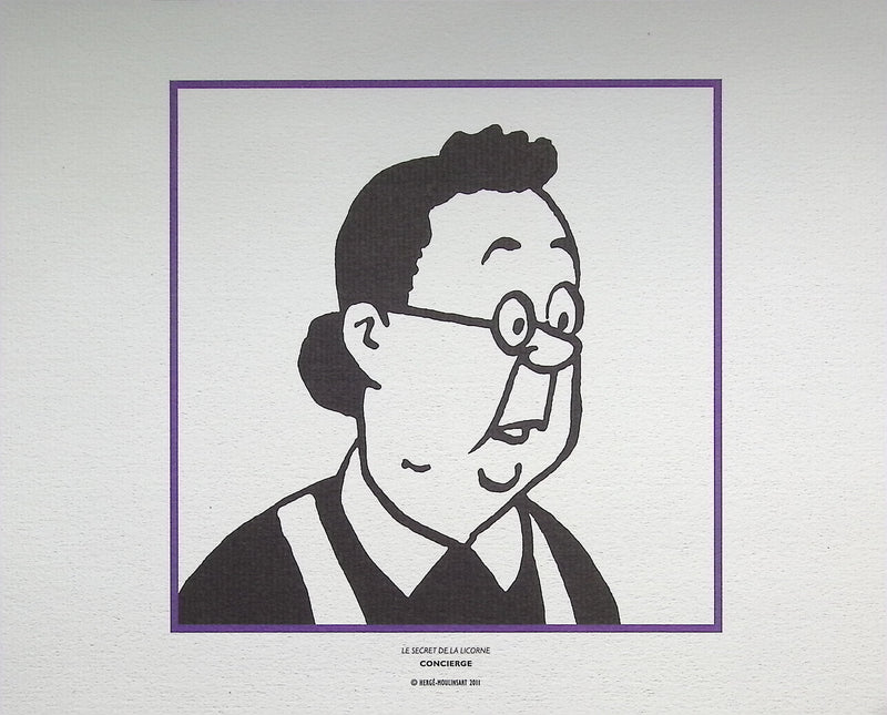 HERGÉ : TINTIN - Les Ménagères, 3 Lithographies Ex Libris