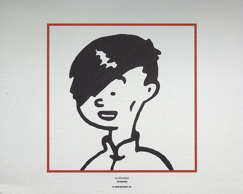 HERGÉ : TINTIN - Les Enfants, 3 Lithographies Ex Libris