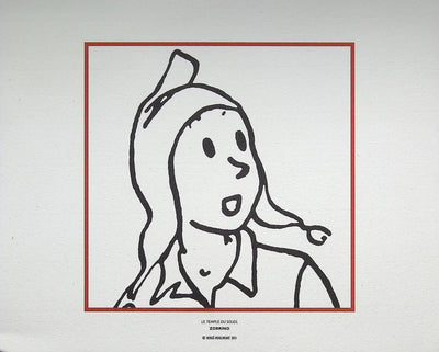 HERGÉ : TINTIN - Les Enfants, 3 Lithographies Ex Libris