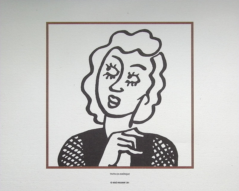 HERGÉ : TINTIN Les Femmes, 3 Lithographies Ex Libris