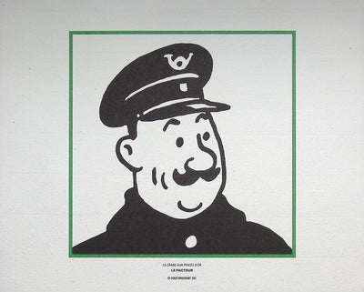 HERGÉ : TINTIN - Les Hommes de la Loi, 3 Lithographies Ex Libris