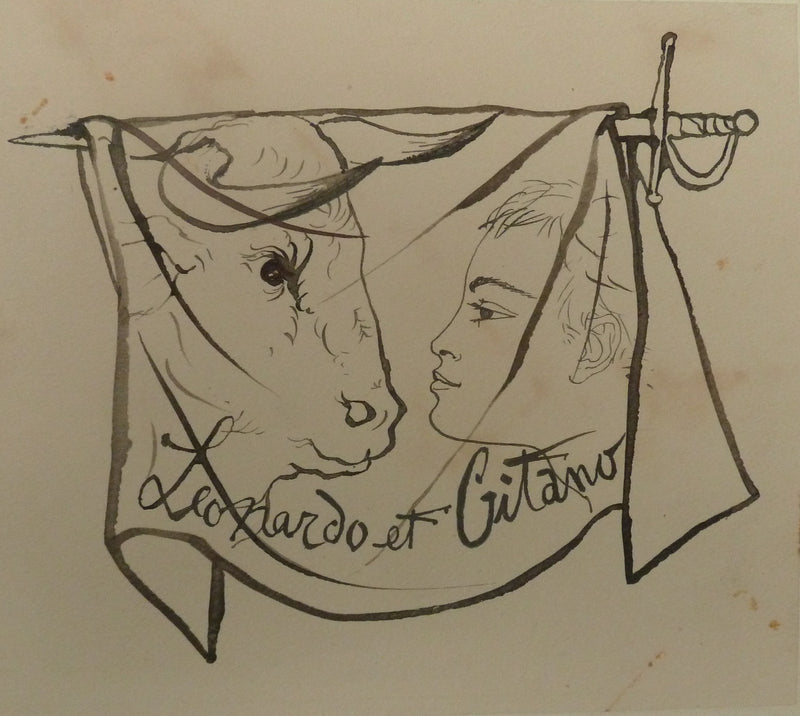 Pierre-Yves TREMOIS : Leonardo et Gitano, Dessin original (photo de détail 3) - Crédit photo : Galerie Art.Paris