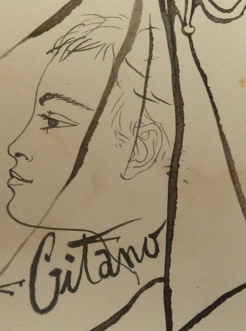 Pierre-Yves TREMOIS : Leonardo et Gitano, Dessin original (photo de détail 5) - Crédit photo : Galerie Art.Paris