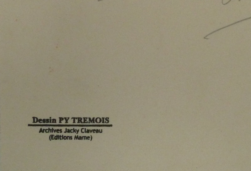 Pierre-Yves TREMOIS : Leonardo et Gitano, Dessin original (photo de détail 2) - Crédit photo : Galerie Art.Paris