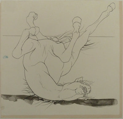 Pierre-Yves TREMOIS : La chute du cheval, Dessin original (photo de détail 3) - Crédit photo : Galerie Art.Paris