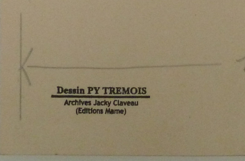 Pierre-Yves TREMOIS : La chute du cheval, Dessin original (photo de détail 2) - Crédit photo : Galerie Art.Paris