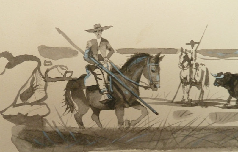 Pierre-Yves TREMOIS : La chasse au bison, Dessin original (photo de détail 5) - Crédit photo : Galerie Art.Paris