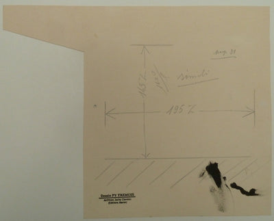 Pierre-Yves TREMOIS : Village en Espagne, Dessin original (photo de détail 2) - Crédit photo : Galerie Art.Paris