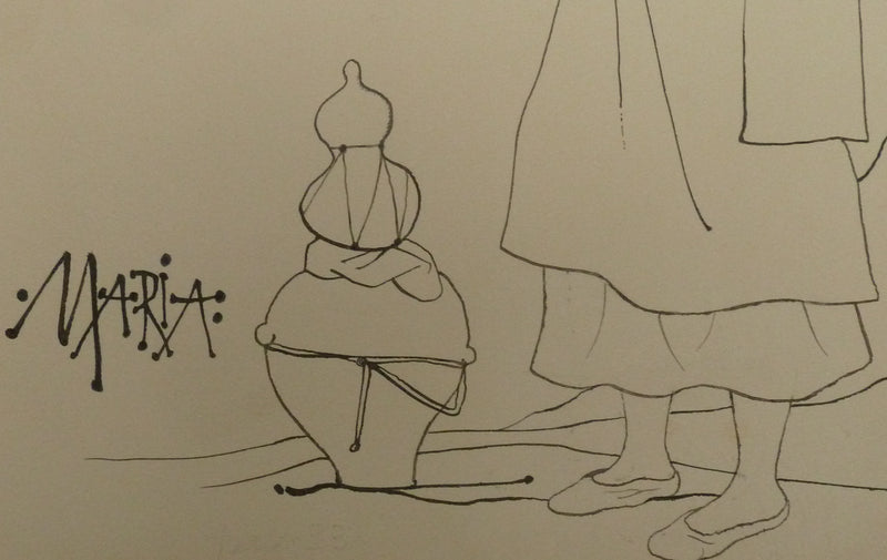 Pierre-Yves TREMOIS : Portrait de Maria, Dessin original (photo de détail 4) - Crédit photo : Galerie Art.Paris