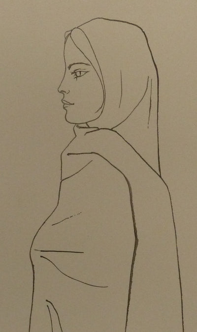Pierre-Yves TREMOIS : Portrait de Maria, Dessin original (photo de détail 5) - Crédit photo : Galerie Art.Paris