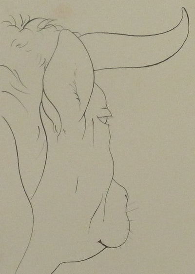 Pierre-Yves TREMOIS : La mise à mort du taureau, Dessin original (photo de détail 4) - Crédit photo : Galerie Art.Paris