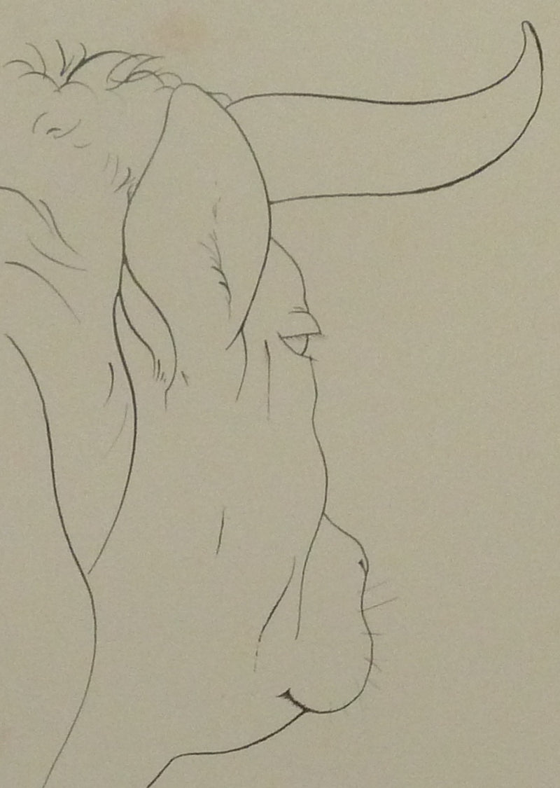 Pierre-Yves TREMOIS : La mise à mort du taureau, Dessin original (photo de détail 4) - Crédit photo : Galerie Art.Paris