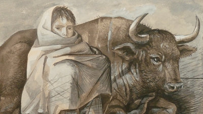 Pierre-Yves TREMOIS : Le taureau et l'enfant, Dessin original (photo de détail 5) - Crédit photo : Galerie Art.Paris