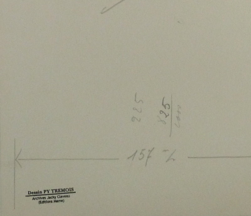 Pierre-Yves TREMOIS : La mise à mort du taureau, Dessin original (photo de détail 2) - Crédit photo : Galerie Art.Paris