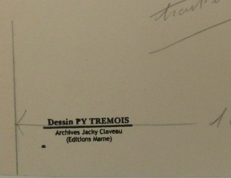 Pierre-Yves TREMOIS : Les toreros avant le combat, Dessin original (photo de détail 3) - Crédit photo : Galerie Art.Paris