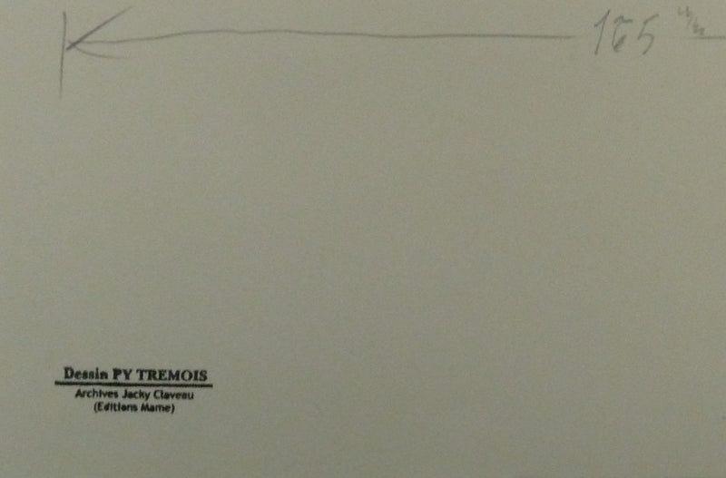 Pierre-Yves TREMOIS : Les picadors au combat, Dessin original (photo de détail 2) - Crédit photo : Galerie Art.Paris