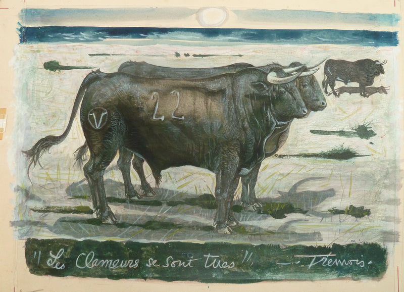 Pierre-Yves TREMOIS : Les clameurs se sont tues, Dessin original (vue générale) - Crédit photo : Galerie Art.Paris