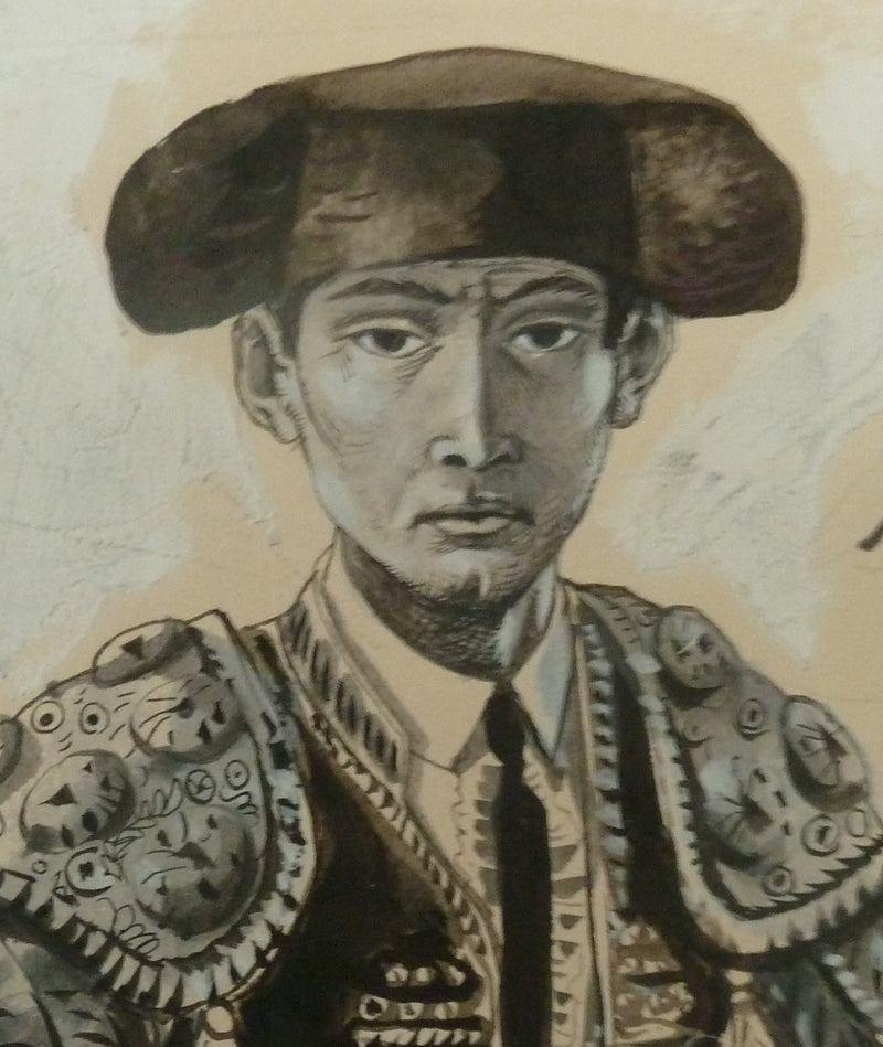 Pierre-Yves TREMOIS : Portrait de Miguelito, Dessin original (photo de détail 4) - Crédit photo : Galerie Art.Paris