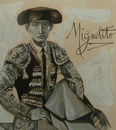 Pierre-Yves TREMOIS : Portrait de Miguelito, Dessin original (photo de détail 5) - Crédit photo : Galerie Art.Paris