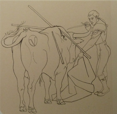 Pierre-Yves TREMOIS : Le toréro, Dessin original (photo de détail 3) - Crédit photo : Galerie Art.Paris