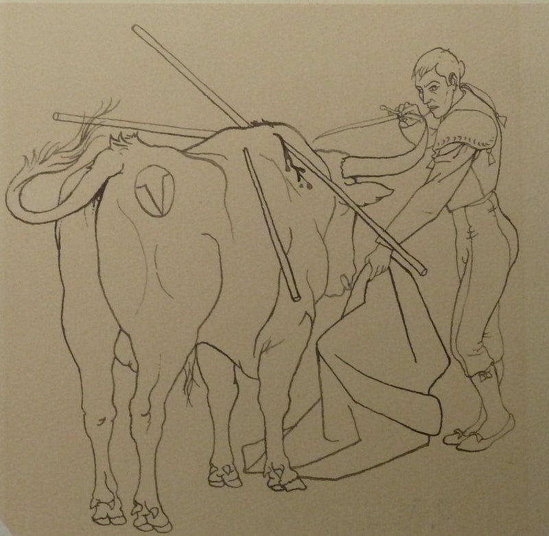 Pierre-Yves TREMOIS : Le toréro, Dessin original (photo de détail 3) - Crédit photo : Galerie Art.Paris