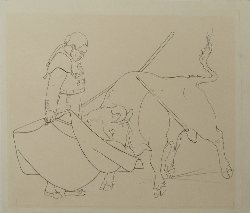 Pierre-Yves TREMOIS : Le matador, Dessin original (vue générale) - Crédit photo : Galerie Art.Paris