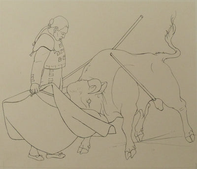 Pierre-Yves TREMOIS : Le matador, Dessin original (photo de détail 3) - Crédit photo : Galerie Art.Paris