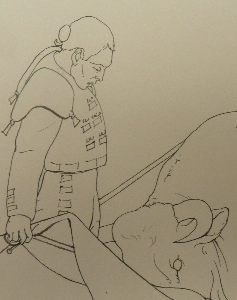 Pierre-Yves TREMOIS : Le matador, Dessin original (photo de détail 5) - Crédit photo : Galerie Art.Paris