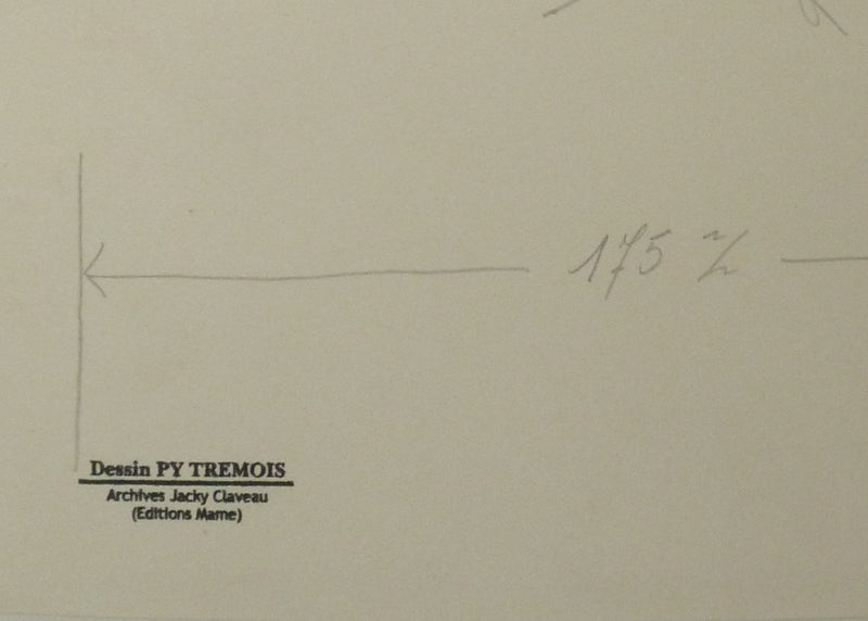 Pierre-Yves TREMOIS : Le matador, Dessin original (photo de détail 2) - Crédit photo : Galerie Art.Paris