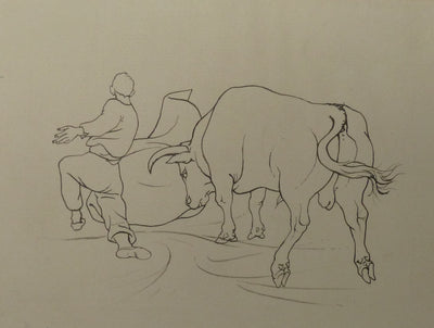 Pierre-Yves TREMOIS : L'entraînement du toréador, Dessin original (photo de détail 3) - Crédit photo : Galerie Art.Paris