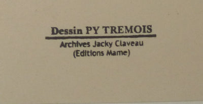 Pierre-Yves TREMOIS : L'entraînement du toréador, Dessin original (photo de détail 2) - Crédit photo : Galerie Art.Paris