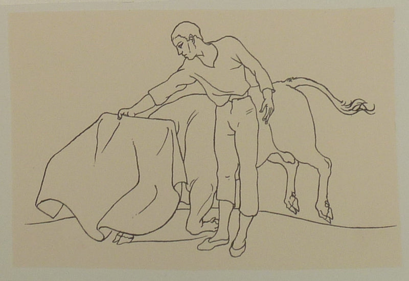 Pierre-Yves TREMOIS : Le toréador, Dessin original (vue générale) - Crédit photo : Galerie Art.Paris