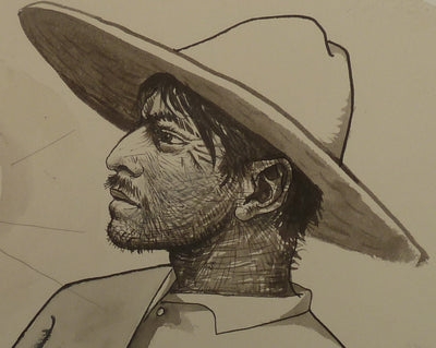 Pierre-Yves TREMOIS : Homme de profil, Dessin original (photo de détail 4) - Crédit photo : Galerie Art.Paris