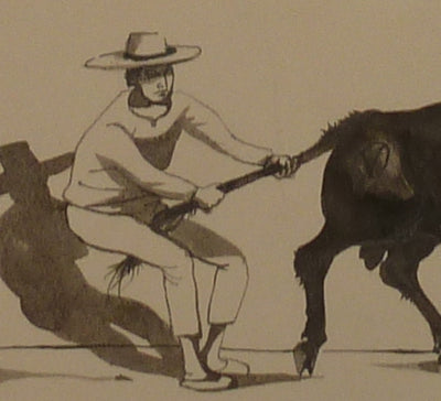 Pierre-Yves TREMOIS : Dans l'arène, Dessin original (photo de détail 4) - Crédit photo : Galerie Art.Paris