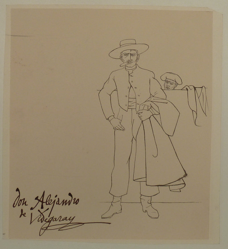 Pierre-Yves TREMOIS : Don Alejandro, Dessin original (vue générale) - Crédit photo : Galerie Art.Paris