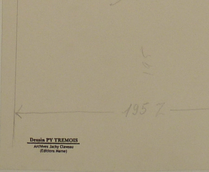 Pierre-Yves TREMOIS : Don Alejandro, Dessin original (photo de détail 2) - Crédit photo : Galerie Art.Paris
