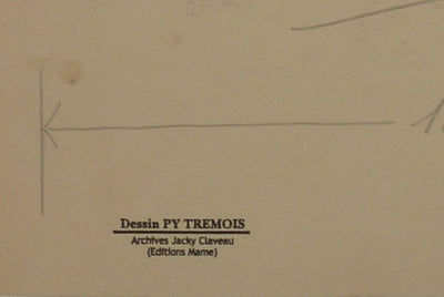 Pierre-Yves TREMOIS : Civilisation aztèque, Dessin original (photo de détail 2) - Crédit photo : Galerie Art.Paris
