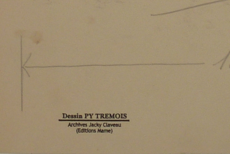 Pierre-Yves TREMOIS : Civilisation aztèque, Dessin original (photo de détail 2) - Crédit photo : Galerie Art.Paris