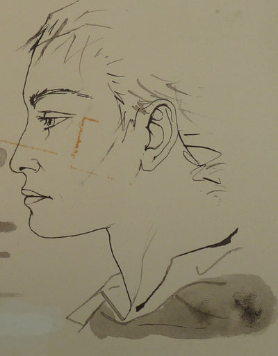 Pierre-Yves TREMOIS : Manuel face aux taureaux, Dessin original (photo de détail 5) - Crédit photo : Galerie Art.Paris