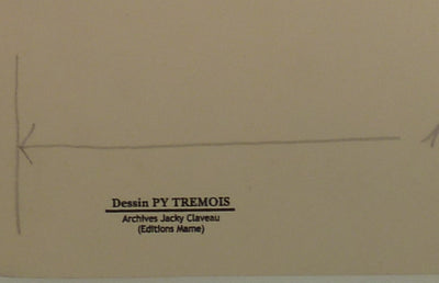 Pierre-Yves TREMOIS : Les picadors, Dessin original (photo de détail 2) - Crédit photo : Galerie Art.Paris