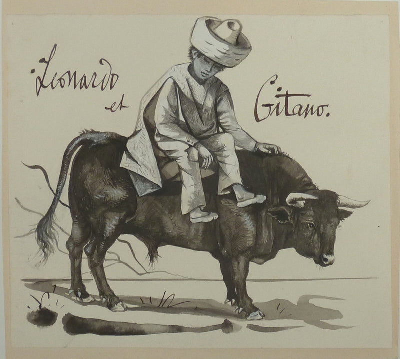 Pierre-Yves TREMOIS : Moment de complicité, Dessin original (vue générale) - Crédit photo : Galerie Art.Paris