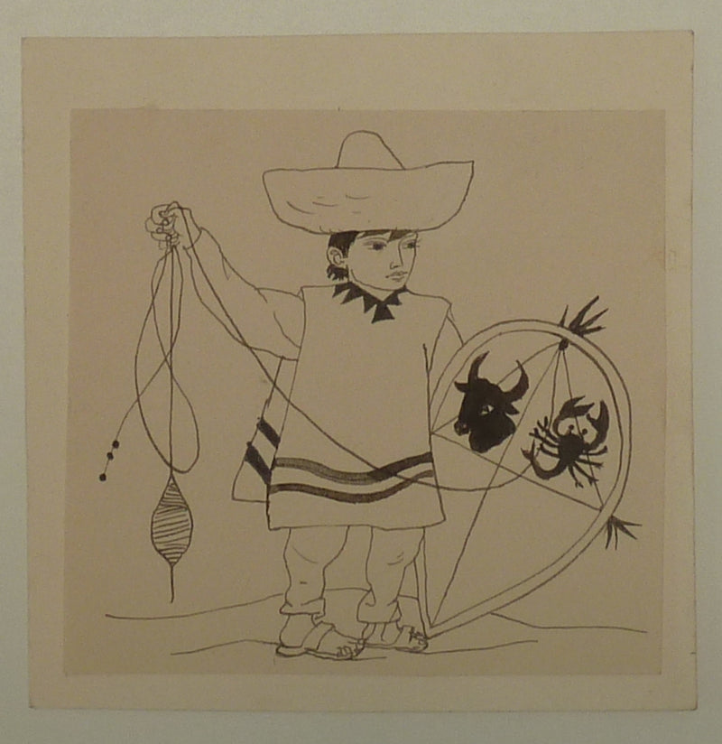 Pierre-Yves TREMOIS : Le cerf-volant, Dessin original (vue générale) - Crédit photo : Galerie Art.Paris