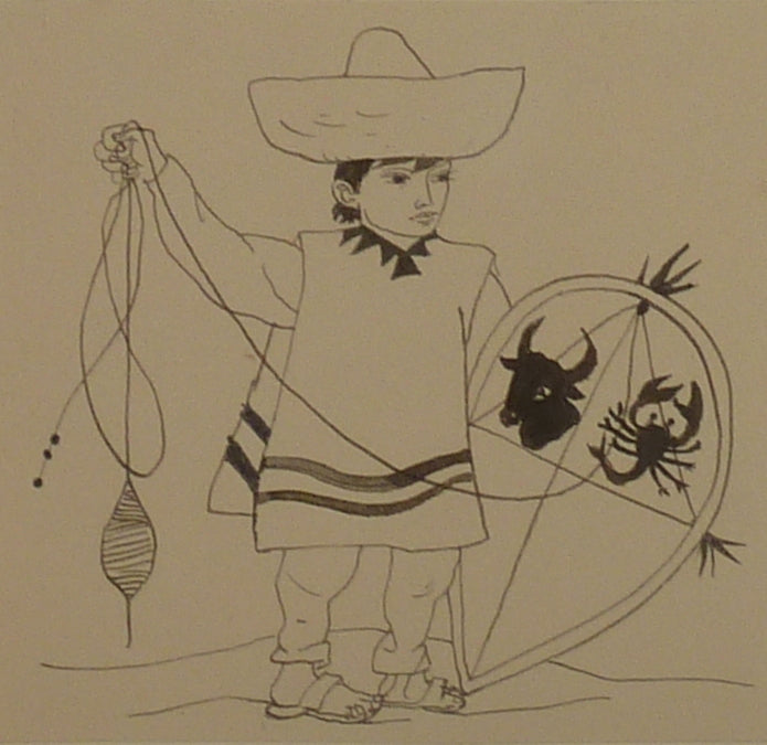 Pierre-Yves TREMOIS : Le cerf-volant, Dessin original (photo de détail 3) - Crédit photo : Galerie Art.Paris