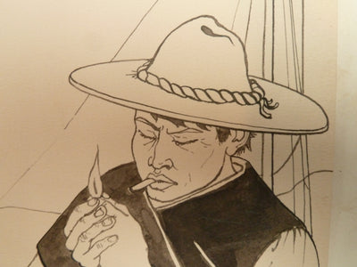Pierre-Yves TREMOIS : Les picadors, Dessin original (photo de détail 4) - Crédit photo : Galerie Art.Paris