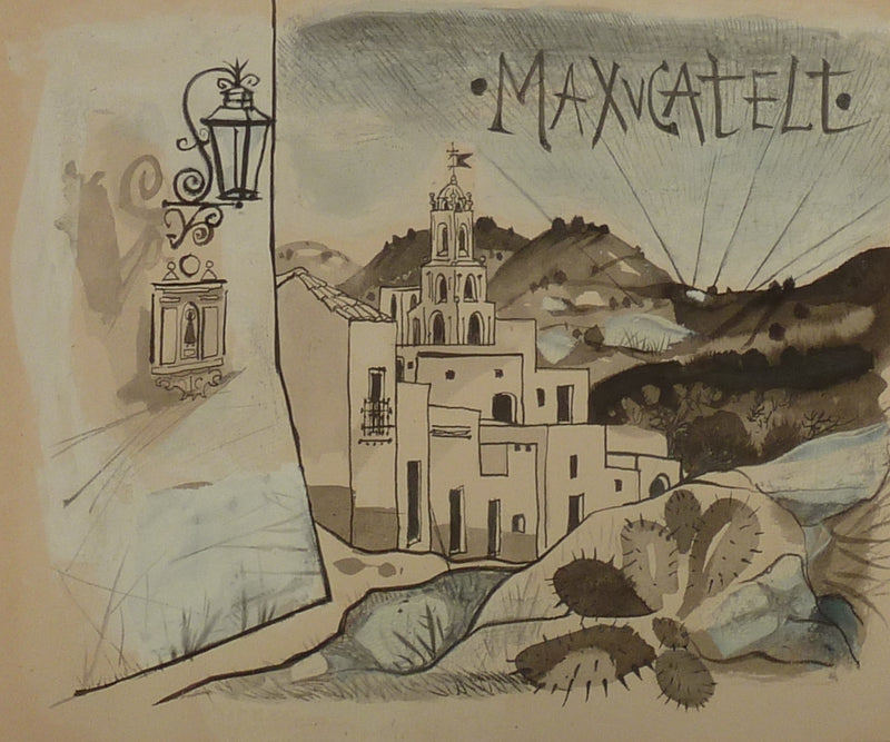 Pierre-Yves TREMOIS : Petit village espagnol, Dessin original (photo de détail 3) - Crédit photo : Galerie Art.Paris